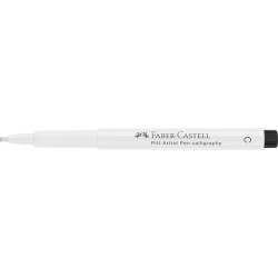 Каллиграфическая ручка Faber-Castell Pitt Artist Pen Calligraphy, White, Calligraphy Nib.