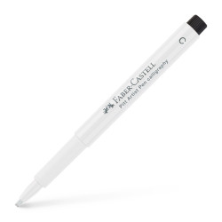 Каллиграфическая ручка Faber-Castell Pitt Artist Pen Calligraphy, White, Calligraphy Nib.