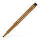 Каллиграфическое перо Faber-Castell Pitt Artist Pen, Raw Umber, Без просвечивания.
