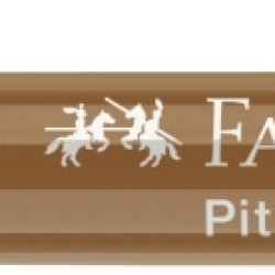 Каллиграфическое перо Faber-Castell Pitt Artist Pen, Raw Umber, Без просвечивания.