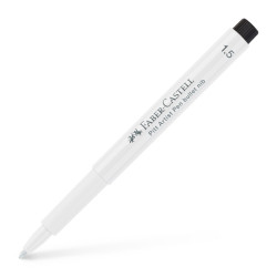 Flomāsters Faber-Castell Pitt Artist Pen 1,5mm, dekorēšanai, 101 White