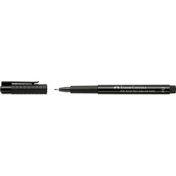 Ручка-кисть Faber-Castell Pitt Artist Pen Fude H, Black, Сохраняющая форму кисть