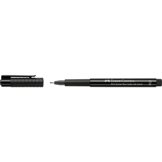 Ручка-кисть Faber-Castell Pitt Artist Pen Fude H, Black, Сохраняющая форму кисть