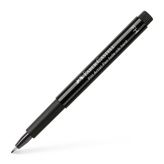Ручка-кисть Faber-Castell Pitt Artist Pen Fude H, Black, Сохраняющая форму кисть