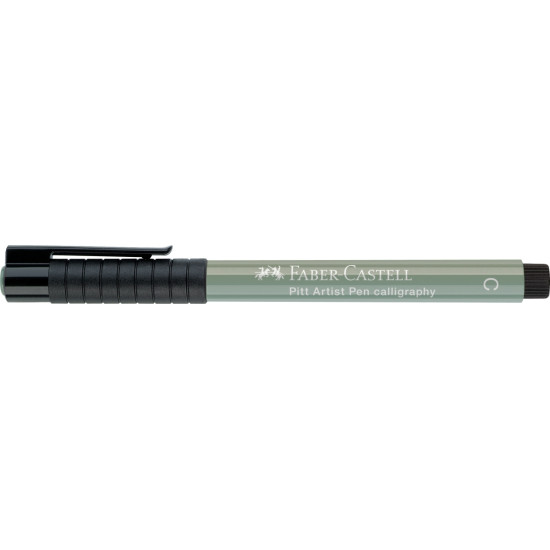 Каллиграфическая ручка Faber-Castell Pitt Artist Pen Calligraphy, Высокая светостойкость, Warm Grey III