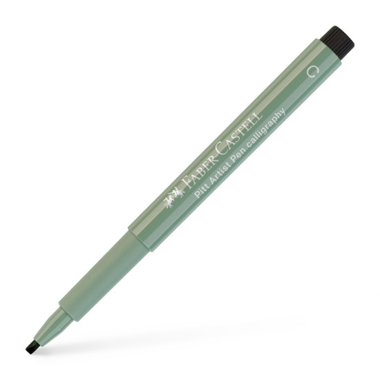 Каллиграфическая ручка Faber-Castell Pitt Artist Pen Calligraphy, Высокая светостойкость, Warm Grey III