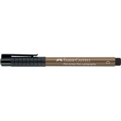 Каллиграфическое перо Faber-Castell Pitt Artist Pen Calligraphy, Nougat, Не просвечивает