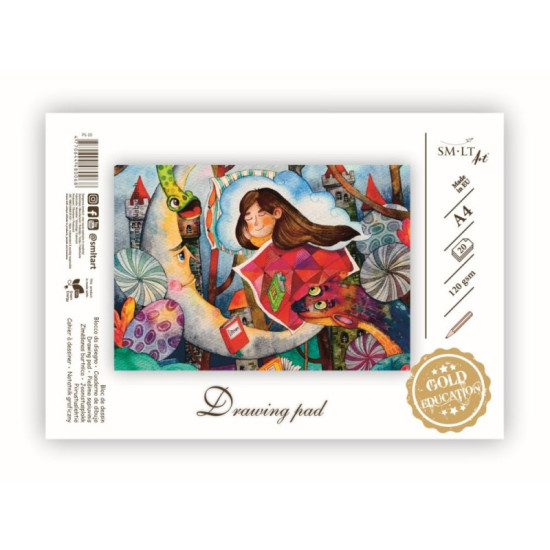 *Zīmēšanas albums Smiltainis A4, 180g/m², 20 loksnes