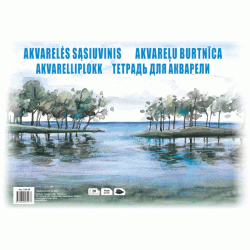 Akvareļu albums SM-LT A3,  200g/m², 20 loksnes