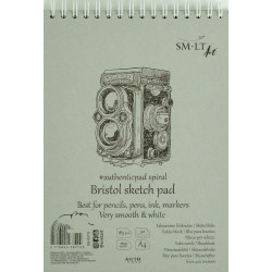 Skiču albums SM-LT WHITE A4, 185g/m², 50 loksnes