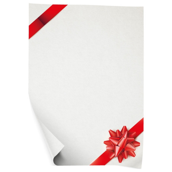 Diplomi College A4, 170g/m², 25 loksnes, Sarkana bante