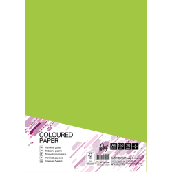 Krāsains kartons College A4, 160g/m², 20 loksnes, Lime green LG46