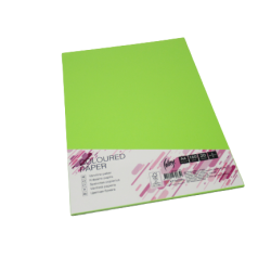 Krāsains kartons College A4, 160g/m², 20 loksnes, Lime green LG46