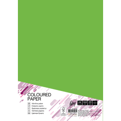 Krāsains kartons College A4, 160g/m², 20 loksnes, Spring green MA42
