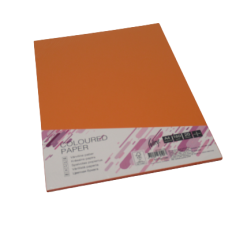 Krāsains kartons College A4, 160g/m², 20 loksnes, Intensive orange OR43