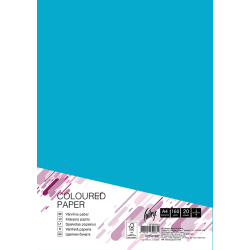 Krāsains kartons College A4, 160g/m², 20 loksnes, Blue AB48