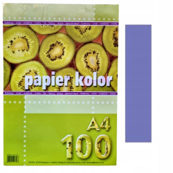 Krāsains papīrs, A4, 80g/m², 100 loksnes, Violet