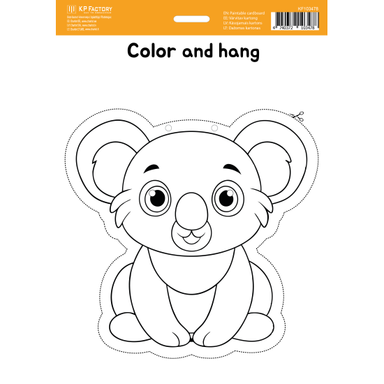 Krāsojams kartons College A4, Koala