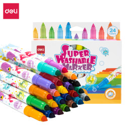 Flomāsteri Deli Genius Jumbo, 24 krāsas