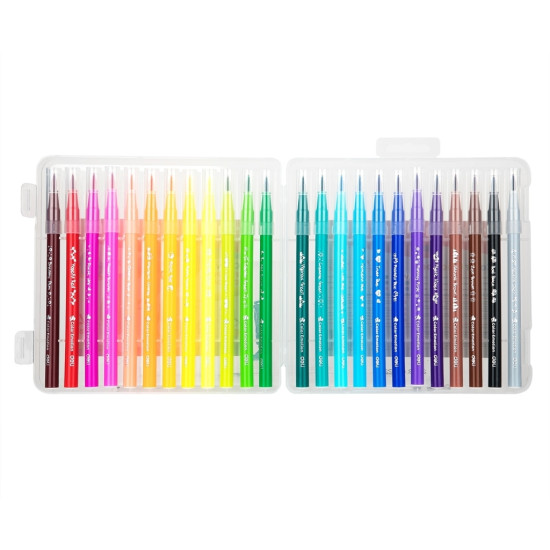 Otas tipa flomāsteri Deli EC10324, 24 krāsas