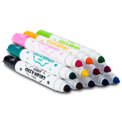 *Flomāsteri DELI COLOR KIDS EC10400, 12 krāsas