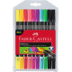 Divpusēji flomāsteri Faber Castell, 10 neona krāsas