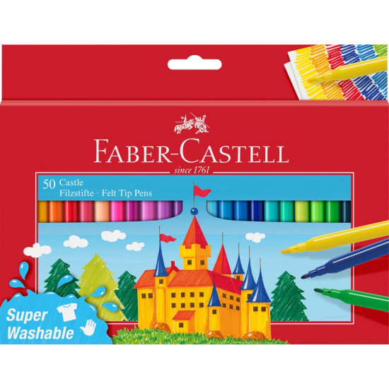 Flomāsteri Faber-Castell, 50gab/iep