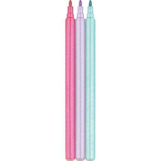 Flomāsteri Faber-Castell Unicorn 10+3 krāsas + uzlīmes