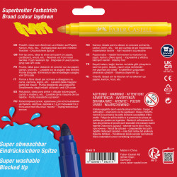 Flomāsteri Faber-Castell Castle Jumbo 12 krāsas
