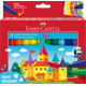 Фломастеры Faber-Castell Jumbo, Суперстираемые, Multicolor