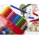 Trīsstūrveida flomāsteri Faber Castell, 10 pamata krāsas