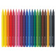 Trīsstūrveida flomāsteri Faber Castell, 20 krāsas