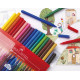 Trīsstūrveida flomāsteri Faber Castell, 20 krāsas
