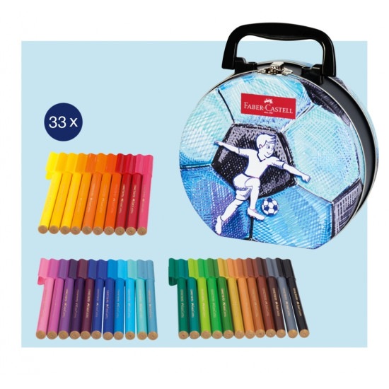 Фломастеры Faber-Castell Connector Футбол, Multicolor, Соединяющиеся колпачки
