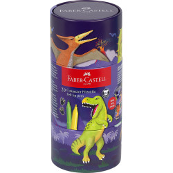 Фломастеры Faber-Castell Connector Динозавры, Multicolor, Соединяющиеся колпачки