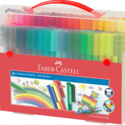 Flomāsteri Faber-Castell, saspraužamie, 80 krāsas