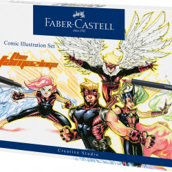 Dāvanu komplekts Faber-Castell Comic Illustration set, 15gab/iep