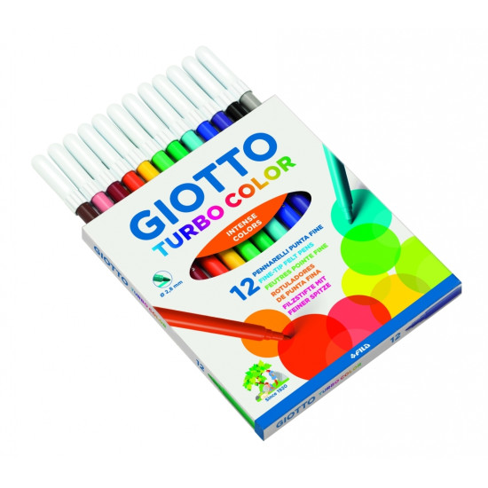 Flomāsteri Giotto Turbo Color, 12gab/iep