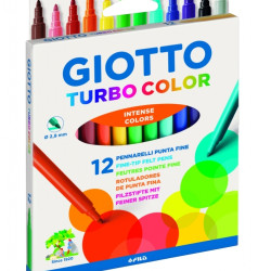 Flomāsteri Giotto Turbo Color, 12gab/iep