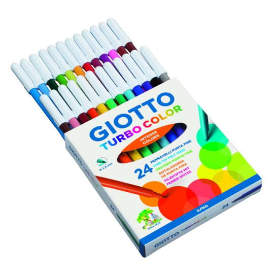 Flomāsteri Giotto Turbo Color, 24 krāsas