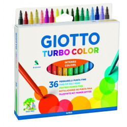 Flomāsteri Giotto Turbo Color, 36 krāsas