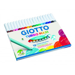 Flomāsteri Giotto Turbo Maxi 18 krāsas