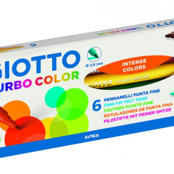 Flomāsteri Giotto Turbo Color, 6 krāsas