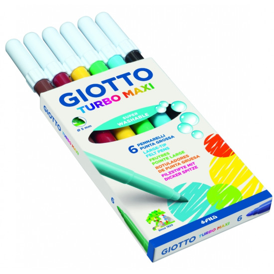 Flomāsteri Giotto Turbo Maxi, 6krāsas