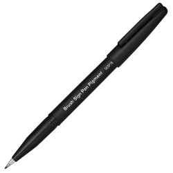 Flomāstertipa pildspalva Pentel Brush Sign, melna