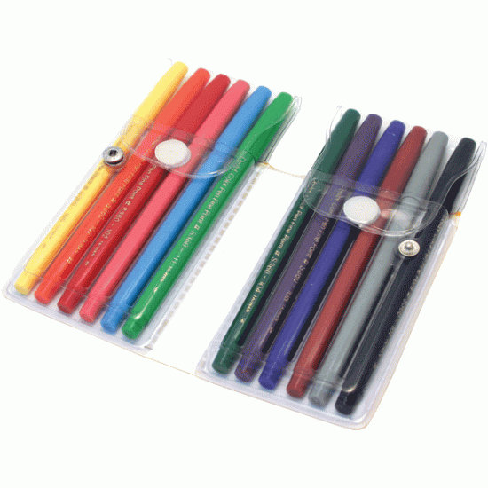 Flomāsteri Pentel COLOR PEN 12 krāsas