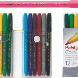 Flomāsteri Pentel COLOR PEN, 24 krāsas