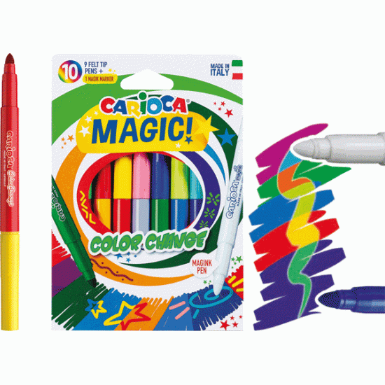 *Flomāsteri CARIOCA MAGIC, 9+1 krāsas