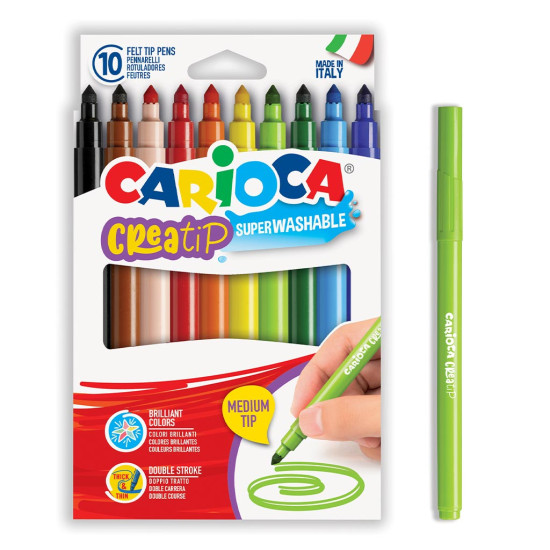*Flomāsteri CARIOCA Creatip 10 krāsas