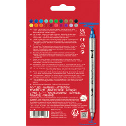 Divpusēji flomāsteri Faber Castell Glitter, 20 krāsas